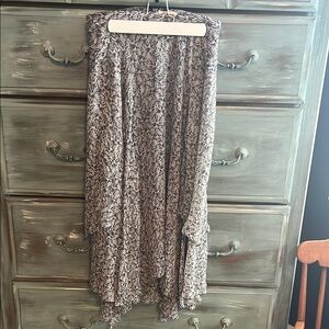 Elegant Purple and Gray Women's Skirt